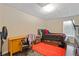 Bedroom featuring modern decor, window, and wood-look flooring at 5791 Epping Ct, Douglasville, GA 30135