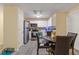 Eat-in kitchen with stainless steel appliances and modern cabinetry at 5791 Epping Ct, Douglasville, GA 30135