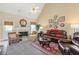 Inviting living room with plush leather seating and a cozy fireplace at 5791 Epping Ct, Douglasville, GA 30135