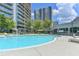 Spend your afternoons at the large community pool with comfortable seating at 950 W Peachtree Nw St # 911, Atlanta, GA 30309