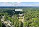 Aerial view shows the home's location near U.S. Hwy 19 and Old Milton Pkwy in Johns Creek, Georgia at 10350 Alvin Rd, Johns Creek, GA 30022