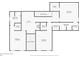 Floor plan showcasing the layout of the home's second floor including several bedrooms and bathrooms at 10350 Alvin Rd, Johns Creek, GA 30022
