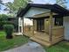 Newly built back porch featuring pressure-treated wood and a clean design at 2400 Glenrock Dr, Decatur, GA 30032