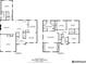 Detailed floorplans showcasing both first and second floors, highlighting bedrooms, living spaces, and more at 260 Roberts Rd, Suwanee, GA 30024