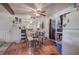 There is a dining area off the kitchen with glass doors to the outside at 1095 Dallas Nebo Rd, Dallas, GA 30157