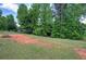Front yard with large grassy expanse, mature trees and space to enjoy the outdoors at 1095 Dallas Nebo Rd, Dallas, GA 30157