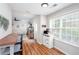 Open concept living area with a breakfast bar overlooking the well lit Gathering room at 3514 Ethridge Nw Ln, Kennesaw, GA 30144