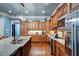 Well-equipped kitchen with stainless steel appliances, and a view of the center island at 118 Whitestone Dr, Mcdonough, GA 30253