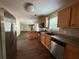Modern kitchen equipped with stainless steel appliances and dark countertops at 257 Juliet Dr, Hampton, GA 30228