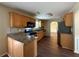 Well-lit kitchen with wooden cabinetry and countertops, plus modern appliances at 257 Juliet Dr, Hampton, GA 30228