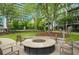 Inviting outdoor fire pit area with comfortable seating, perfect for relaxation and social gatherings at 44 Peachtree Nw Pl # 2024, Atlanta, GA 30309
