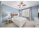 Comfortable bedroom features carpet, blue walls, and white trim at 66 Mobile Ne Ave, Atlanta, GA 30305