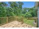 Spacious wood deck overlooking a serene backyard with lush trees and greenery at 1285 North Nw Ave, Atlanta, GA 30318