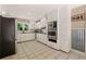 Kitchen features white cabinets, stainless steel appliances, and tile backsplash at 3222 Bay View Dr, Jonesboro, GA 30236