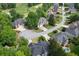 Aerial view of the houses on the street near the golf course at 6317 Benbrooke Overlook Nw, Acworth, GA 30101