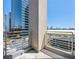 Balcony view of the city, offering an intimate glimpse of the skyline and bustling streets below at 260 N. 18Th St # 10326, Atlanta, GA 30363