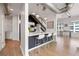 Kitchen with sleek countertops, stainless steel appliances, and trendy bar seating for casual dining at 260 N. 18Th St # 10326, Atlanta, GA 30363