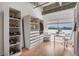 Large walk-in closet with city views, offering ample storage and a stylish workspace at 260 N. 18Th St # 10326, Atlanta, GA 30363