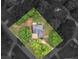 Drone shot showcasing the entire property with its well manicured lawn at 30 Stonewall Dr, Covington, GA 30016