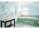 Charming bathroom with unique sink, tub, and mosaic tiling at 364 Brooks Ne Ave, Atlanta, GA 30307