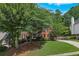 Charming brick home with well-maintained lawn, mature trees, and a driveway at 3004 High Vista Walk, Woodstock, GA 30189