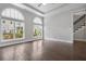 Bright bedroom with hardwood floors, tray ceiling, and lots of natural light at 891 Proctor Oaks Nw St, Atlanta, GA 30318