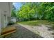 Large, green backyard with a gravel patio, perfect for outdoor entertaining at 2385 Perkerson Sw Rd, Atlanta, GA 30315