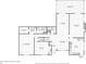 Floor plan showing layout of rooms on floor one and garage location relative to the kitchen at 402 Summit Ridge Ter, Lawrenceville, GA 30046