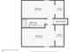 Floor plan showing layout of rooms on floor two, with bedroom and bathroom dimensions at 402 Summit Ridge Ter, Lawrenceville, GA 30046