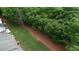 An aerial view of lush greenery and lawn behind the property at 2160 Dillard Xing, Tucker, GA 30084