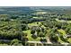 Aerial view of the home, showcasing the property's lush surroundings and serene setting at 1481 Highway 85 Connector, Brooks, GA 30205
