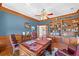Home office with wood trim, custom bookshelves, a writing desk, and lots of space for work and storage at 1481 Highway 85 Connector, Brooks, GA 30205
