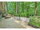 Spacious wooden deck with seating, planters, and a lush green view of the backyard at 2336 Vistamont Dr, Decatur, GA 30033