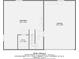 Basement floor plan showing 22'2