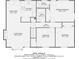 Layout of a 1103 sq ft home with a living room, kitchen, dining area, primary bedroom, and two additional bedrooms at 2336 Vistamont Dr, Decatur, GA 30033