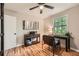 Home office with hardwood floors, natural light, and neutral color palette at 2336 Vistamont Dr, Decatur, GA 30033