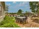 Inviting backyard boasts brick patio, ample seating, and a refreshing pool, perfect for outdoor enjoyment at 525 E Main St, Buford, GA 30518