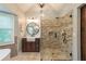 Well-appointed bathroom featuring a glass shower, modern vanity, and stylish fixtures, providing a clean and sleek look at 1590 Greyson Rdg, Marietta, GA 30062
