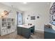 Inspiring craft room featuring ample storage, a large work table, and creative decor at 295 Cranston Dr, Canton, GA 30114