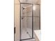 Modern bathroom with framed glass shower and neutral tile at 1584 Water Springs Way, Dacula, GA 30019
