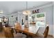Eat-in dining area with view to the backyard with an 'EAT' sign above the window at 4690 Hopewell Manor Dr, Cumming, GA 30028