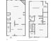 Detailed floor plan showcasing the layout of the home's two floors at 621 Kenridge Way # 0, Suwanee, GA 30024