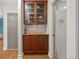 Hallway with built-in shelving and a pantry for ample storage at 6217 Millstone Trl, Douglasville, GA 30135
