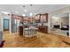 Kitchen with stainless steel appliances, granite countertops, and breakfast bar at 6217 Millstone Trl, Douglasville, GA 30135