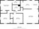 Floor plan of a 1225 sq ft house, highlighting room dimensions and layout at 6650 Bobby John Rd, Atlanta, GA 30349