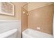 A bathroom interior features a shower and toilet at 790 Sienna Dr, Cumming, GA 30040