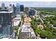 Stunning aerial view of city skyline and lush green landscape at 905 Juniper Ne St # 808, Atlanta, GA 30309
