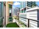 Balcony view of the city with a grassy lawn area at 905 Juniper Ne St # 808, Atlanta, GA 30309