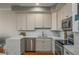 Updated kitchen with stainless steel appliances, granite countertops and tile backsplash at 130 26Th Nw St # 415, Atlanta, GA 30309