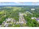 Decatur, GA aerial view showcases the home's location relative to Atlanta and a nearby Kroger at 1645 Cobbs Creek Ln, Decatur, GA 30032